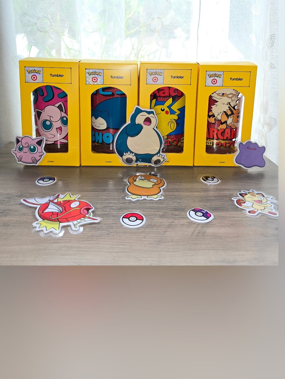 Pokémon x Target Tumbler Complete Set of 4